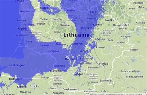 Žemėlapis, rodantis Prancūziją, kaip jūros vandens kilmės šalį