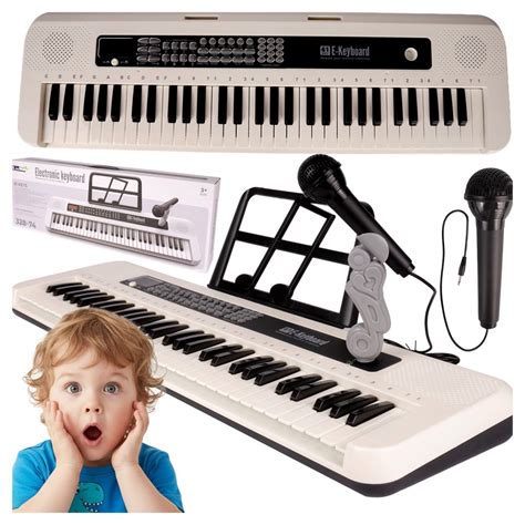Vaikiškas pianinas su mikrofonu
