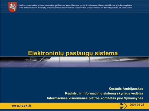 Elektroninių paslaugų sistema Lietuvoje