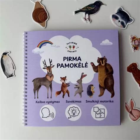 Montessori lavinamoji knygelė su daugkartiniais lipdukais