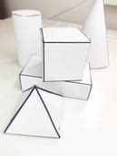 3D geometrinių figūrų modeliai