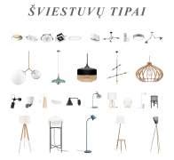 Vaikiškų šviestuvų tipai