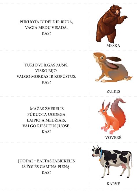 Mįslių pavyzdžiai vaikams