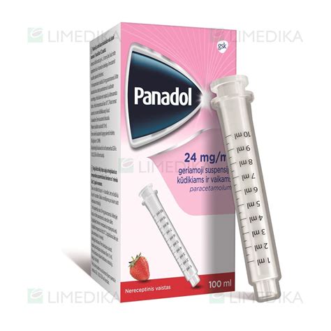 Infografika: kaip teisingai naudoti Panadol švirkštą ir dozavimą