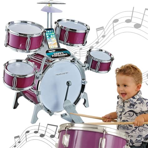 Įvairūs muzikiniai žaislai vaikams: būgnai, gitara, mikrofonas