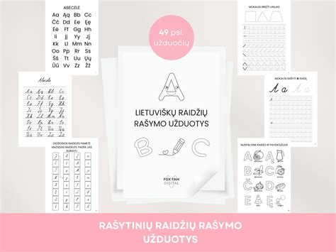 vaikų raidžių mokymosi knyga