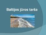 Taršos šaltiniai Baltijos jūroje