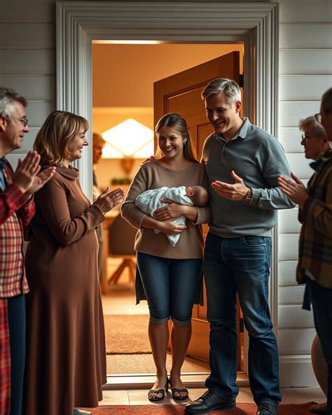 Vaizdas, vaizduojantis tėvus, kalbančius su savo kūdikiu.