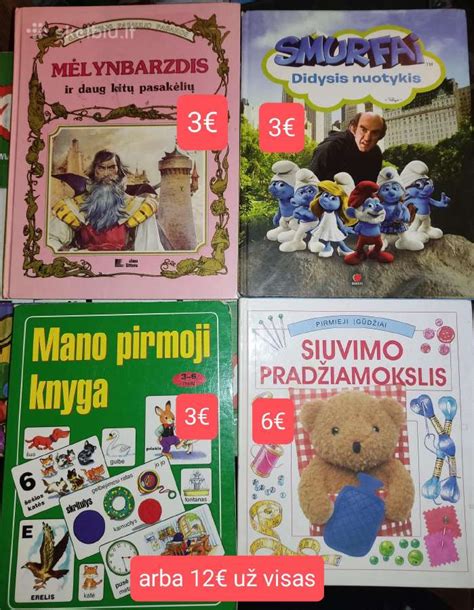 įvairios knygos vaikams