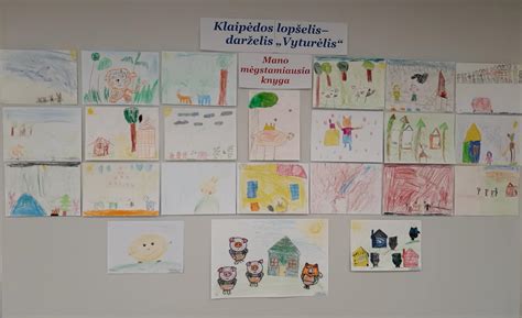 Vaikiškų piešinių ir rankdarbių galerija
