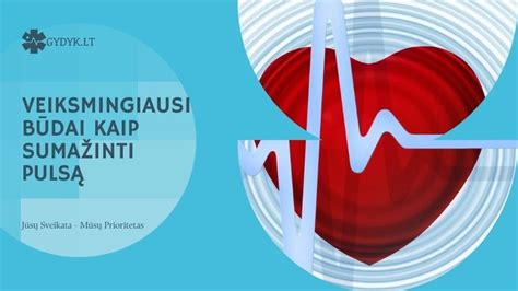infografika: būdai kaip sumažinti pulsą