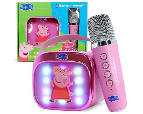 vaikiškas karaoke rinkinys su kolonėle ir mikrofonu