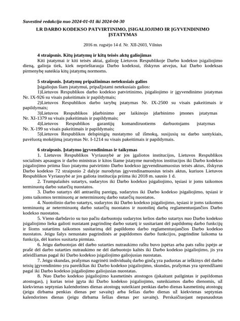 darbo kodeksas nėščiosios