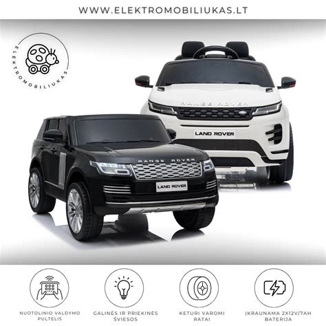 Vaikiškas elektromobilis su saugos diržais ir LED žibintais