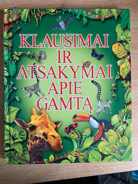 pažintinė knyga apie gyvūnus ir gamtą