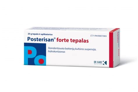 Posterisan Forte žvakučių pakuotė ir naudojimo instrukcija
