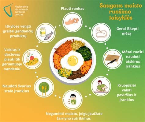 saugaus maisto ruošimo principai
