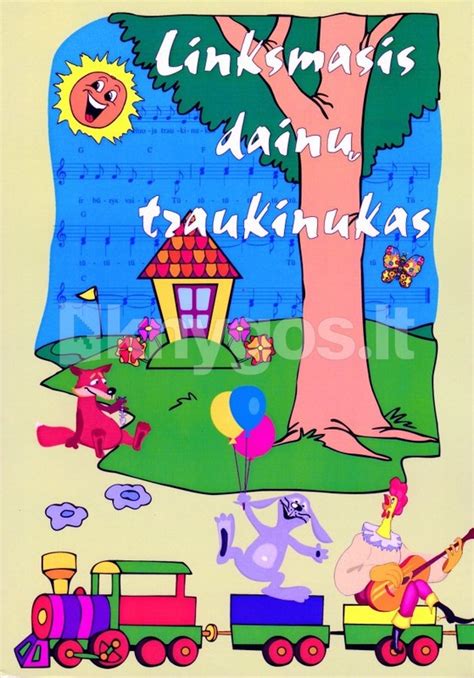 vaikiškų dainelių temos iliustracija
