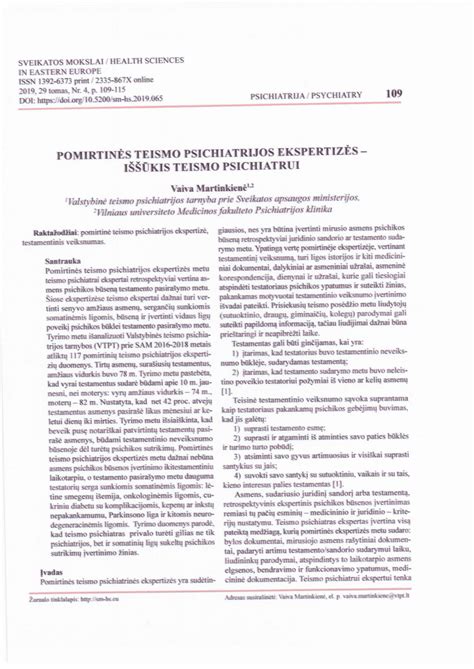 Teismo psichiatrijos ekspertizės procesas