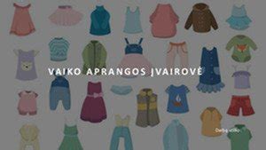 Vaiko aprangos detalių nuotrauka