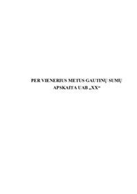 Darbo stažo apskaita per metus