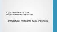 Termometrų tipai ir matavimo vietos
