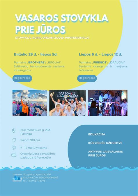 Vasaros stovykla neįgaliesiems prie jūros