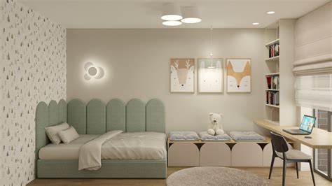 vaikiško kambario interjeras