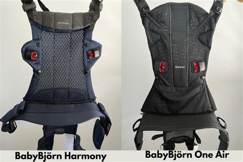 Įvairūs BabyBjörn nešioklių dizainai