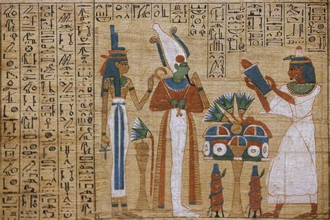 Senovės Egipto piešinys su linų auginimu