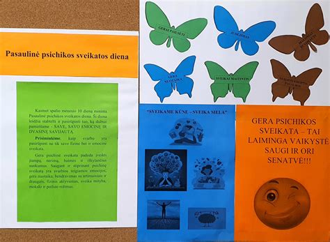 Informacinė lentelė apie vaikų psichikos sveikatos svarbą