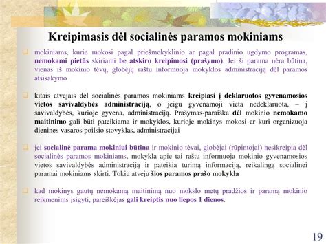 Infografika apie socialinės paramos mokiniams rūšis