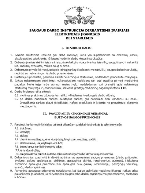 vaiku kirpimo instrukcija