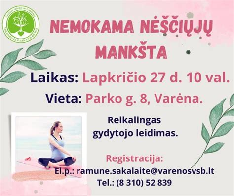 Nėščiosios mankštos pavyzdys