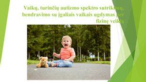 vaikas su autizmo spektro sutrikimu bendrauja su suaugusiuoju