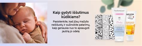 Įvairios priemonės nuo iššutimų kūdikiams