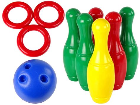 vaikų boulingo rinkinys su spalvingais kėgliais