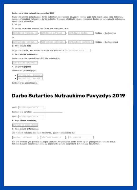 darbo sutarties nutraukimo galimybės