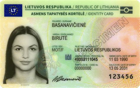 Lietuvos piliečio pasas ir asmens tapatybės kortelė