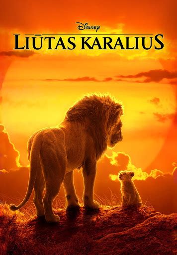 Liūtas karalius Simbos ir jo tėvo Mufasos scena