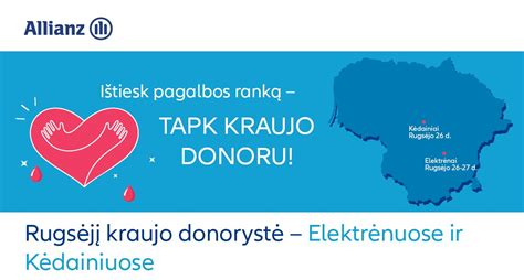 Žemėlapis su kraujo donorystės centrais