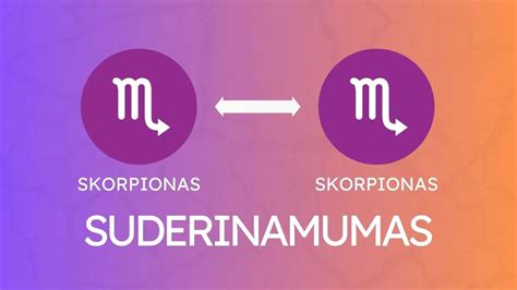 Skorpionas ir Kiaulė: suderinamumo schema