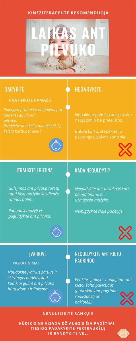 kūdikio galvos padėtis