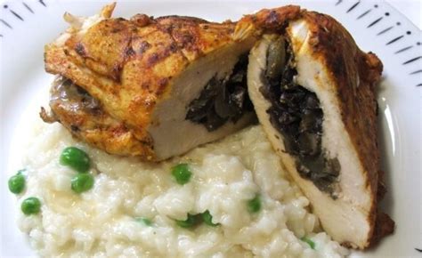 vištienos krūtinėlė su grybais