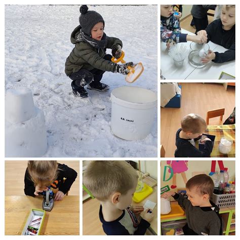 vaikai tiria sniegą per mikroskopą