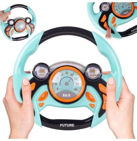 interaktyvus vaikiškas vairas su šviesomis ir garsais