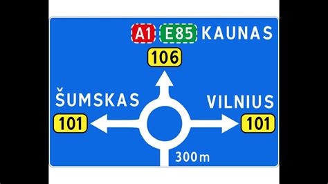 Kelio ženklai prie avarijos vietos