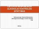 Lietuvos Respublikos alkoholio kontrolės įstatymas