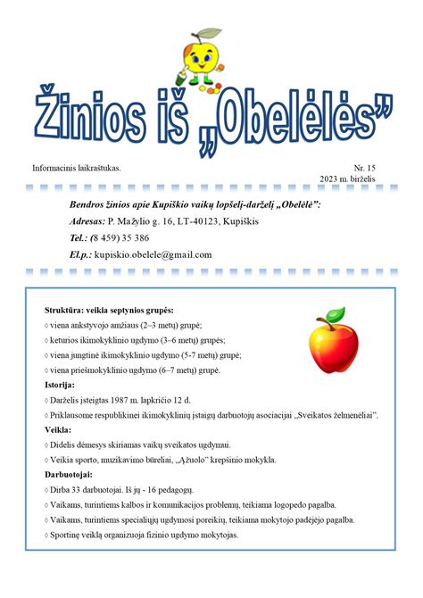 vaikų priėmimas į darželį