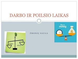 Schema: Darbo ir poilsio laikas nepilnamečiams